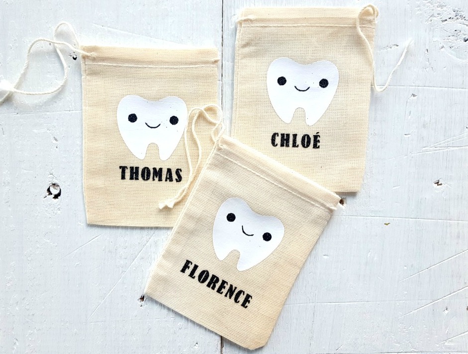 sacs à dents personnalisés / wooloo