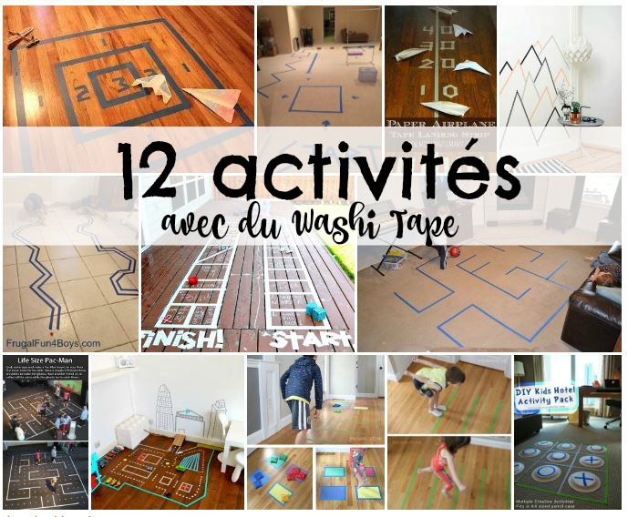 Activités avec du Washi Tape wooloo