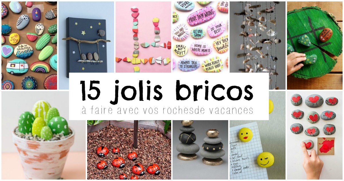 bricolages à faire avec des roches wooloo