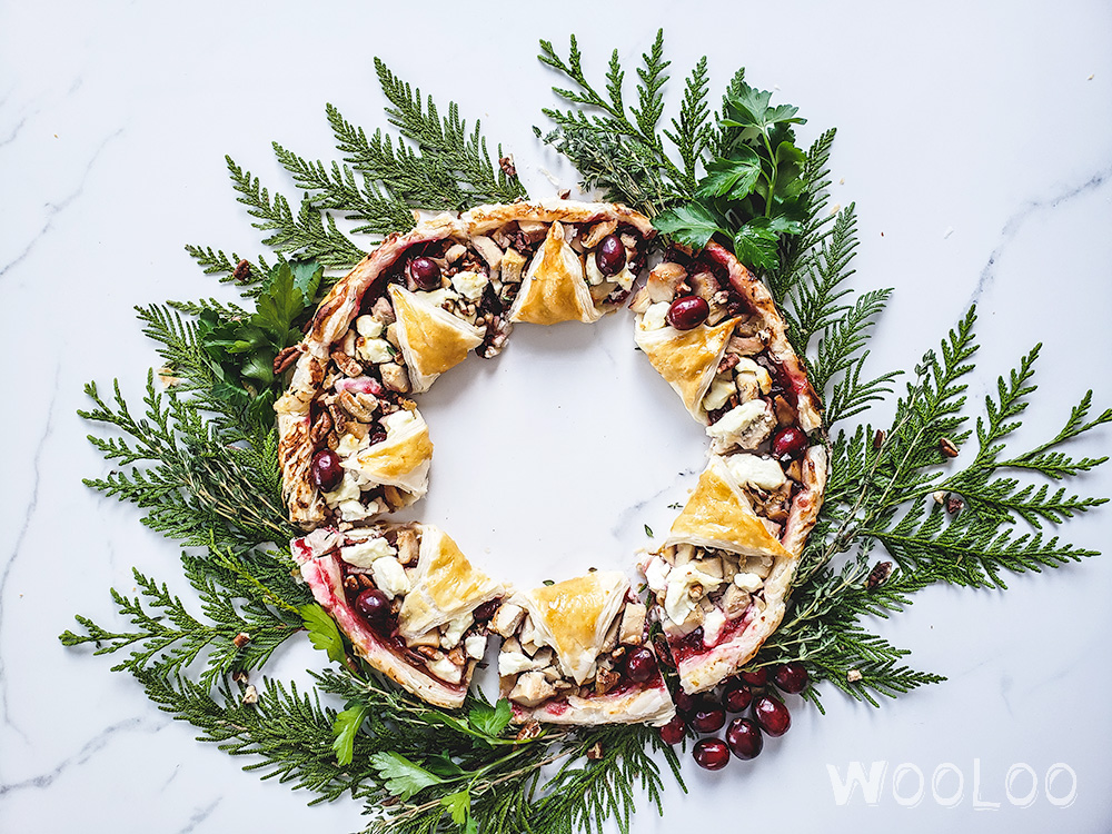 couronne-noel-dindon-chevre-canneberges-wooloo