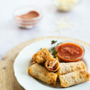 Recettes de croustillants wontons à la pizza faits au air fryer