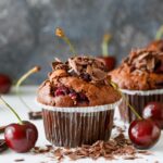 muffins chocolat et cerises façon forêt noire-wooloo